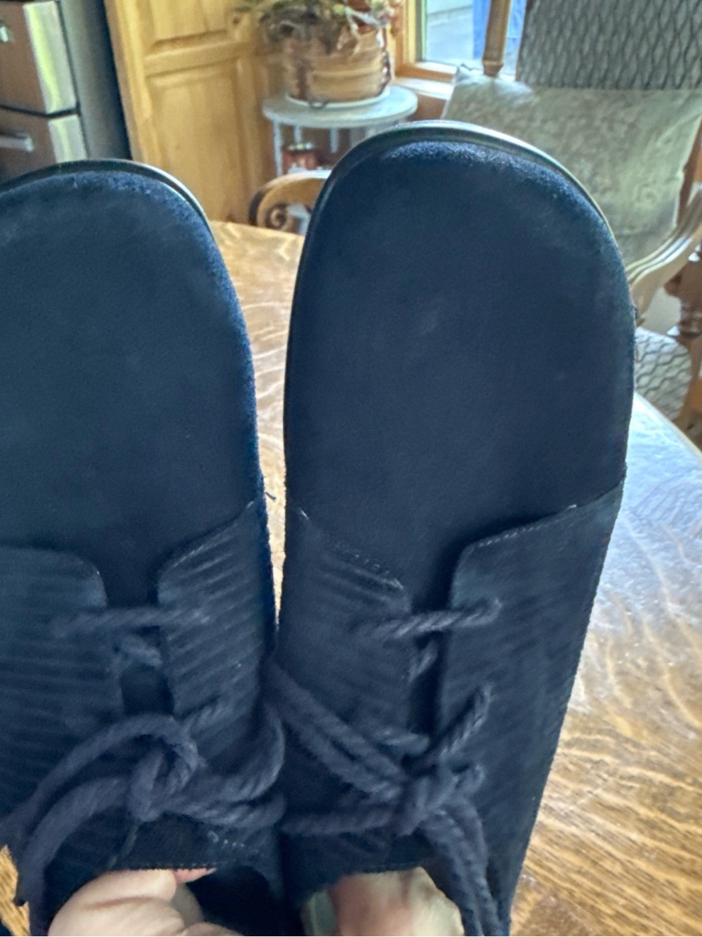 Alegria Navy Corduroy & Suede Lace-Up Pyper Oxford EU 41 US 10.5-11 - Picture 14 of 14